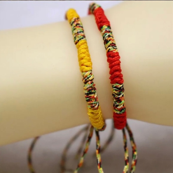 Lucky Buddhist Monk Bracelets- (2 bracelets in set 1 yellow and 1) unisex - Picture 14 of 15